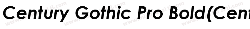 Century Gothic Pro Bold(CenturyGot字体转换
